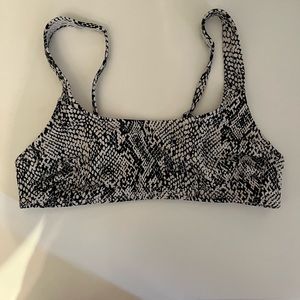Animal Print swim top